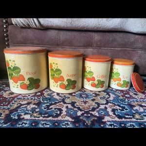 Vintage Kitchen Tim Cans